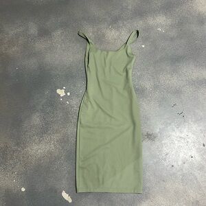 Zara Olive Green Midi Dress